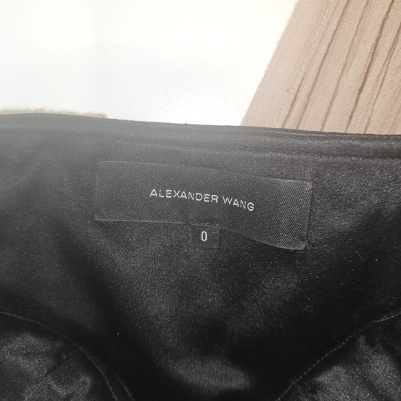 ALEXANDER Wang Womens One Shoulder Dress tan black Size 0 - Picture 3 of 15